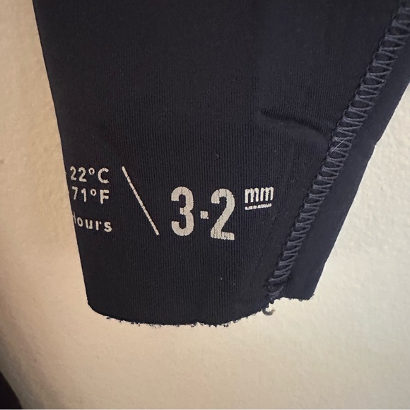 DECATHLON Men’s Surfing 3/2 mm Neoprene Wetsuit 500 - Blue Khaki - Picture 3 of 15